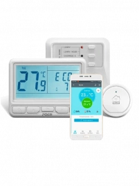 Беспроводной WiFi терморегулятор Poer PTC10/PTR10 и Wi-Fi модуль PTG10 (недельный)