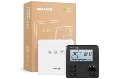 Термостат комнатный AURATON Libra SET (черный) фото 1